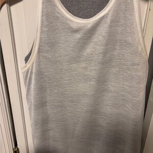 Athleta White and Gray Tank Top